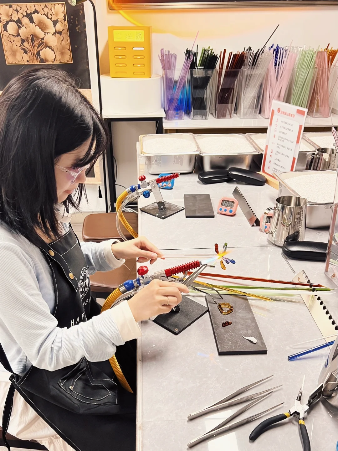 深圳东门‼️解锁新体验沉浸式DiY烧玻璃?