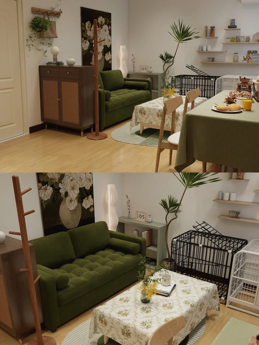 帮粉丝全屋改造小清新风❗