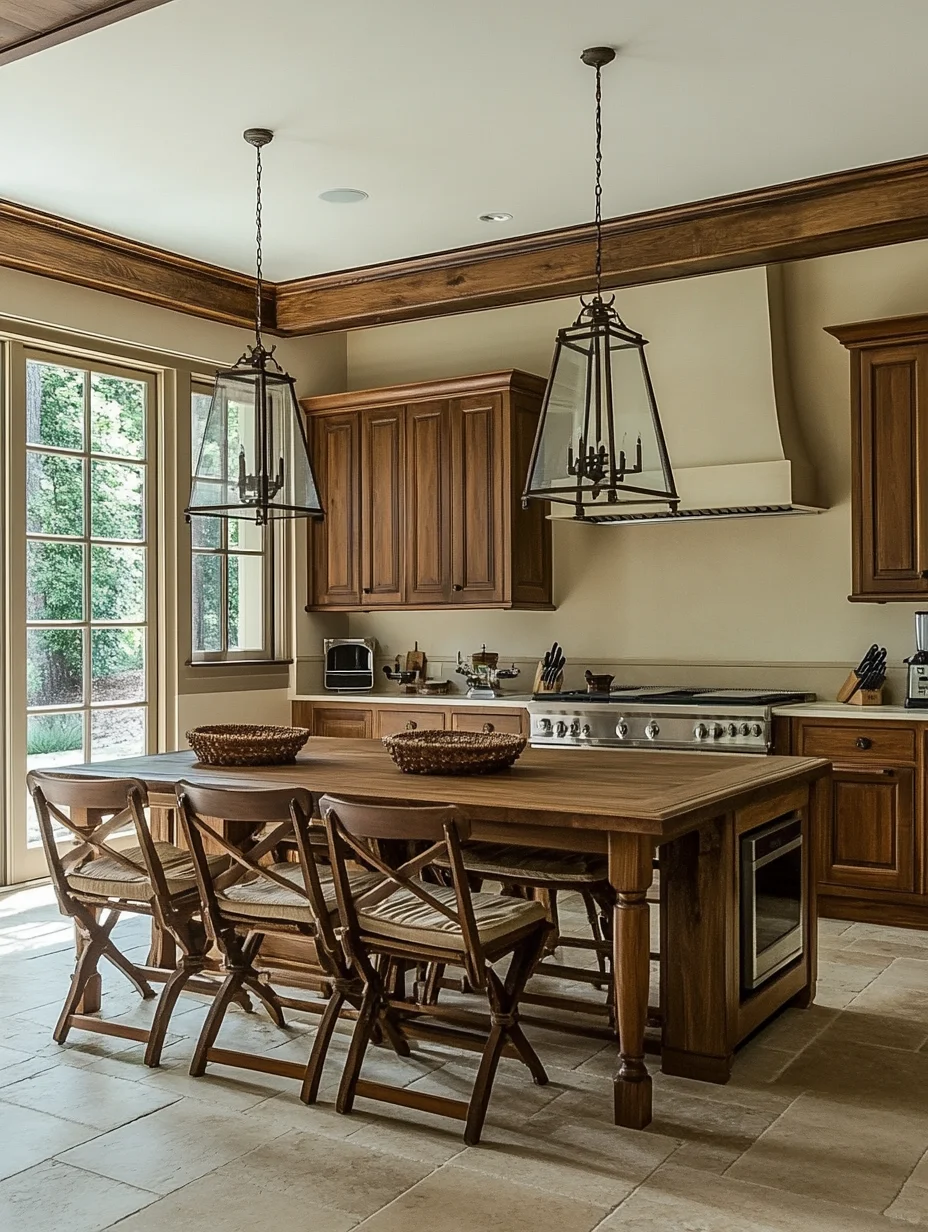 好温馨｜用复古元素打造现代农舍厨房