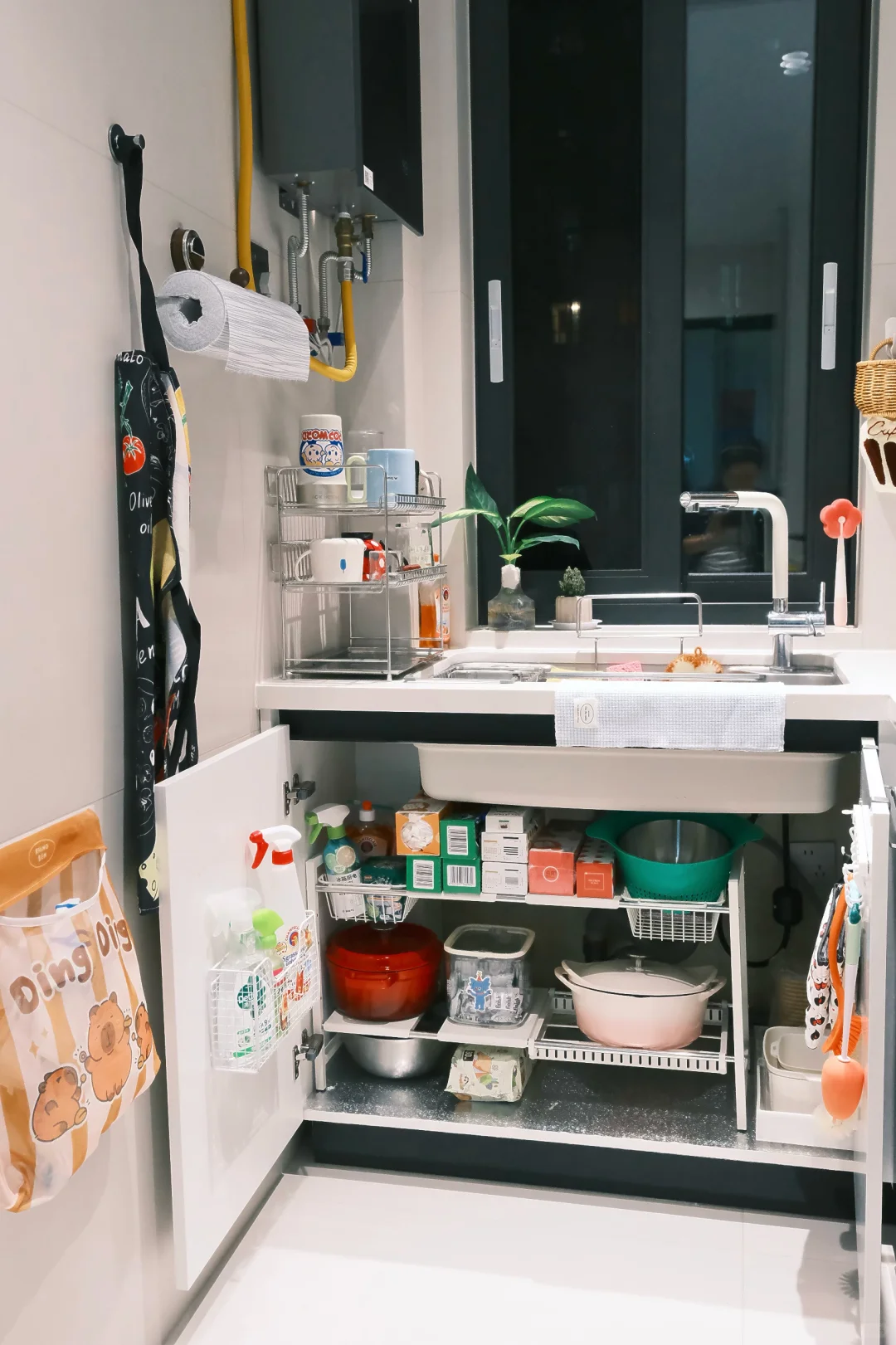 大家捧场的橱柜收纳教程来啦，欢迎抄作业?