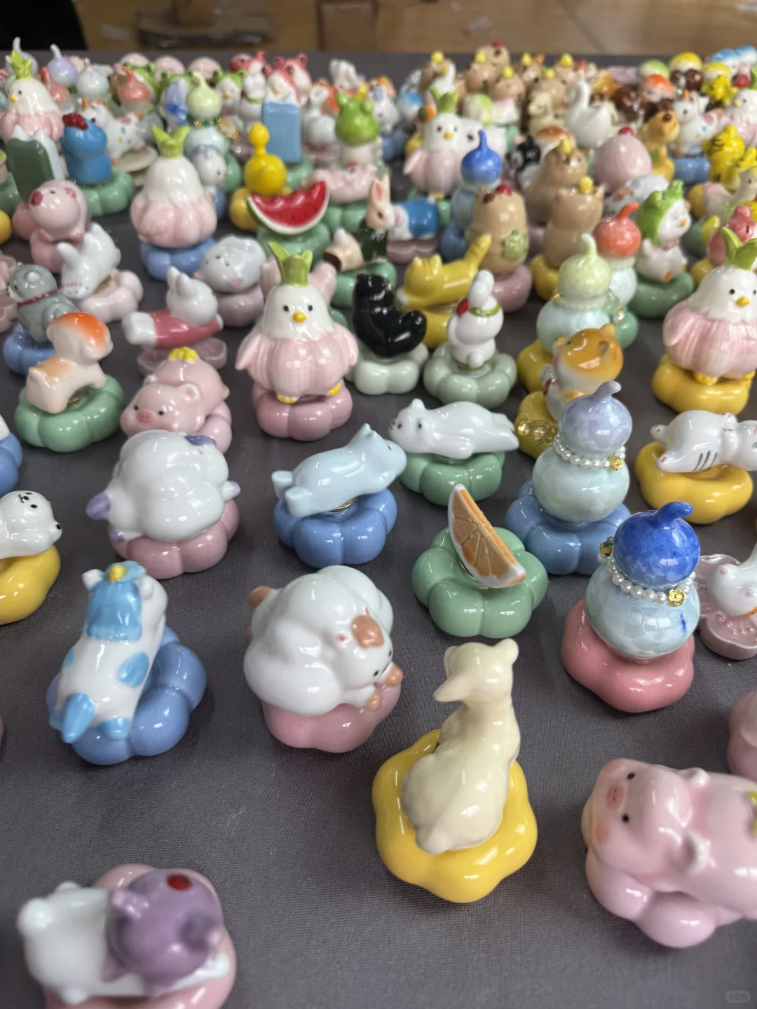 景德镇陶瓷转转陶瓷小动物摆件