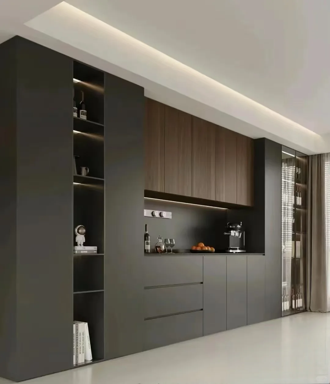 这么好看的餐边柜谁能拒绝呀！顾家全屋定制