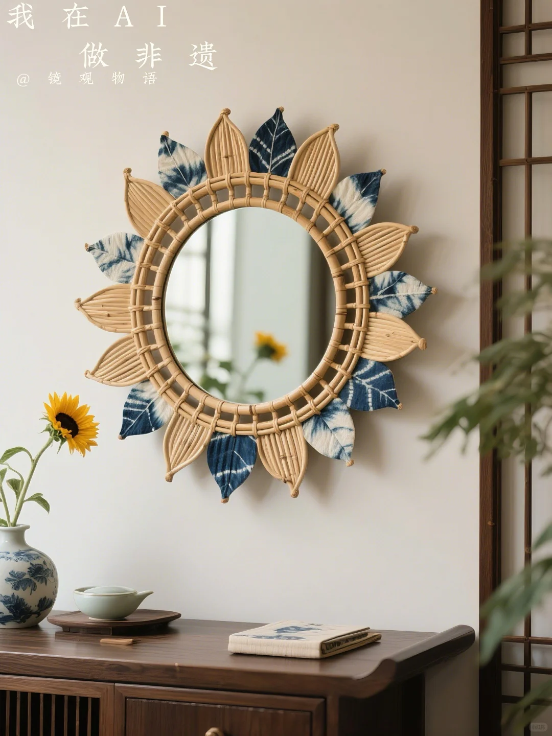 Aha这也是艺术｜给镜子装个向日葵?笑一笑吧