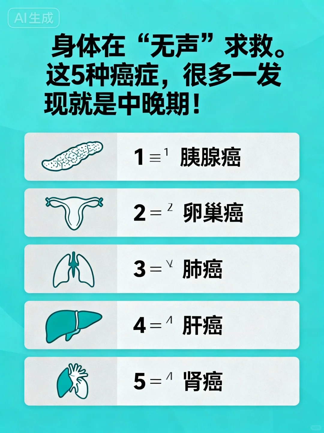 身体在无声求救！很多一发现就是中晚期！