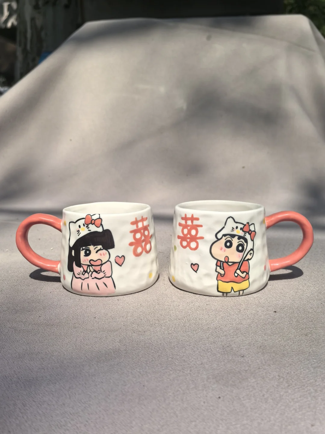 原创的手绘情侣对杯来啦！！！