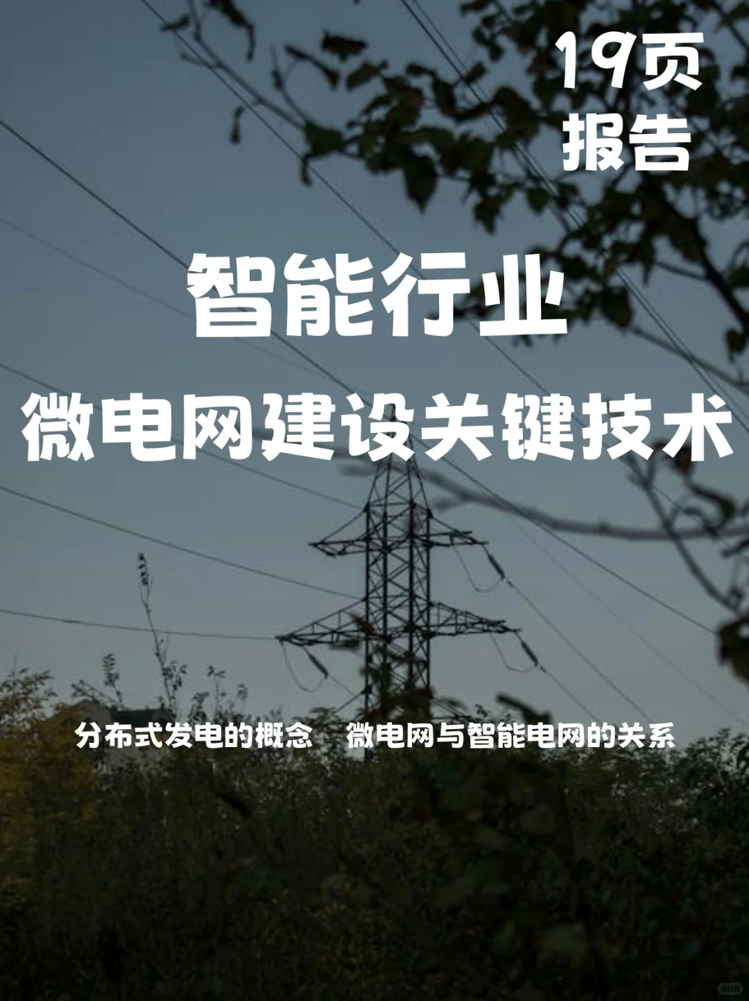 智能行业微电网建设的关键技术