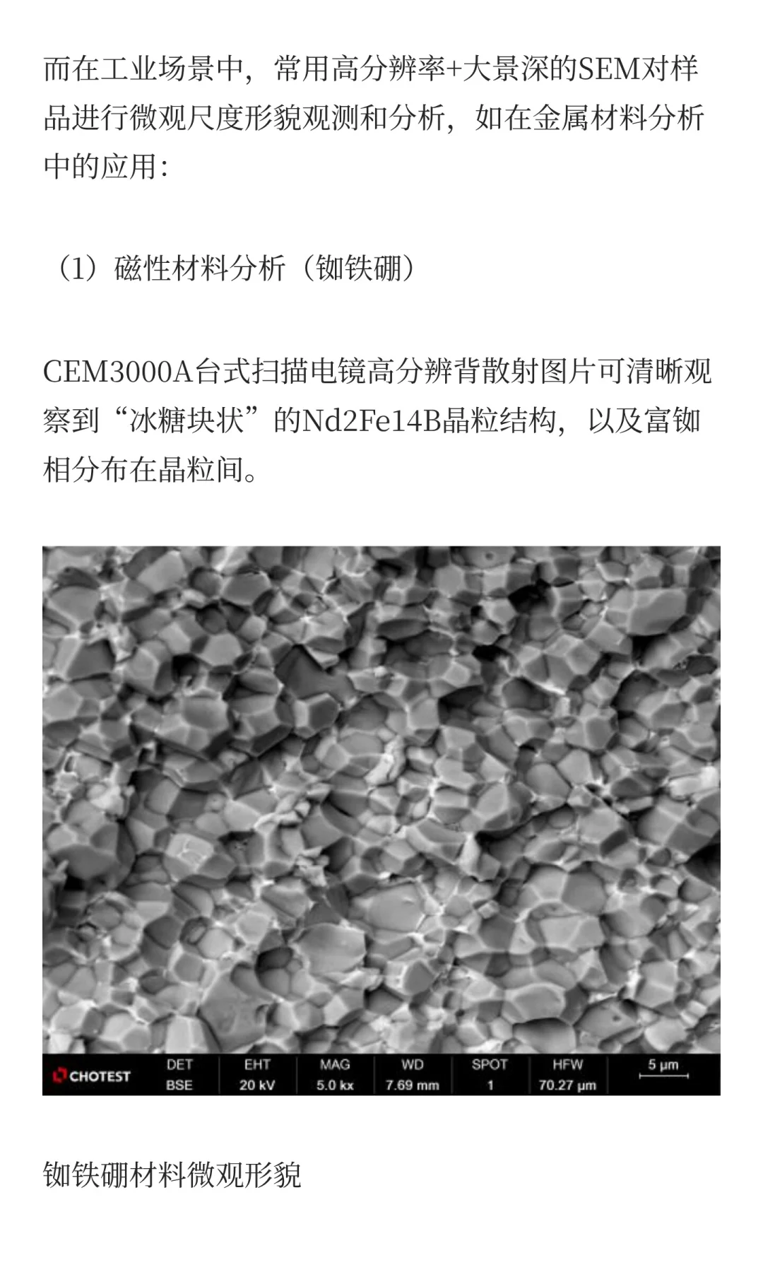 SEM扫描电镜攻略:从需求到选型的核心逻辑