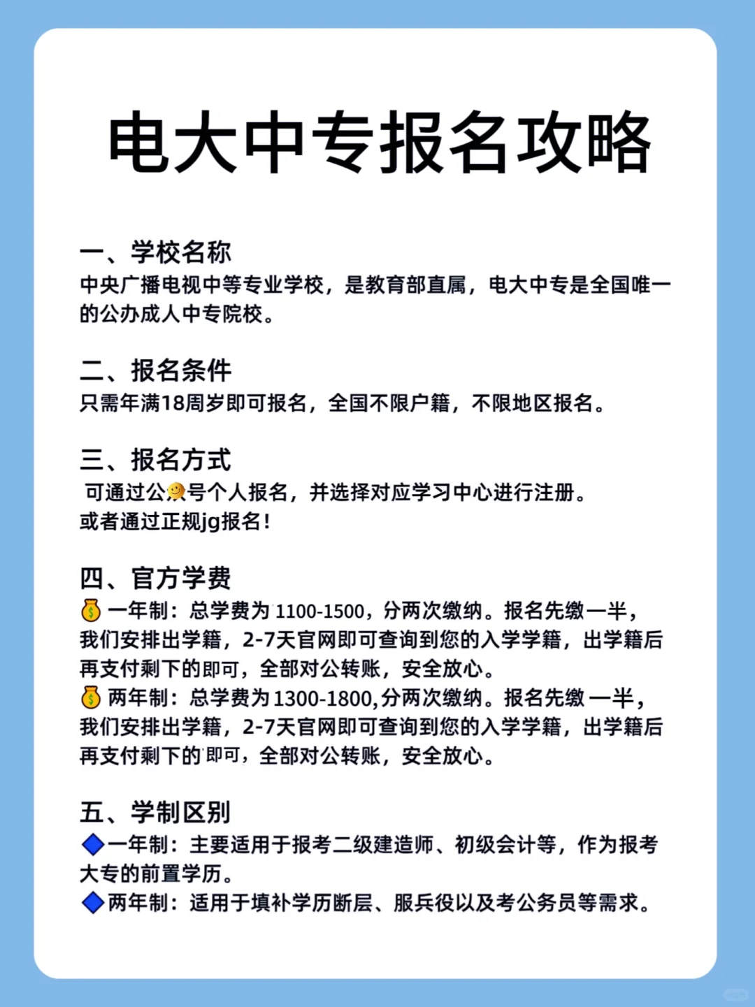 电大中专，这里都是大实话