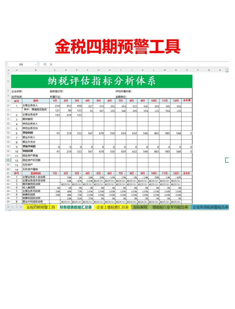 25新版金税四期预警工具来了！