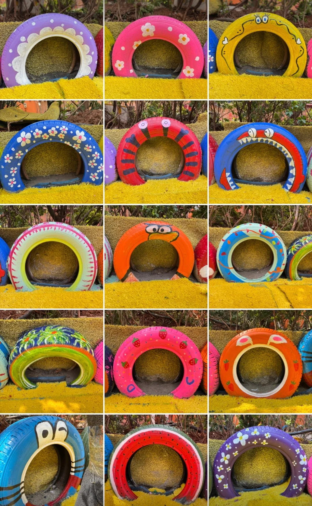 旧轮胎涂鸦✍️