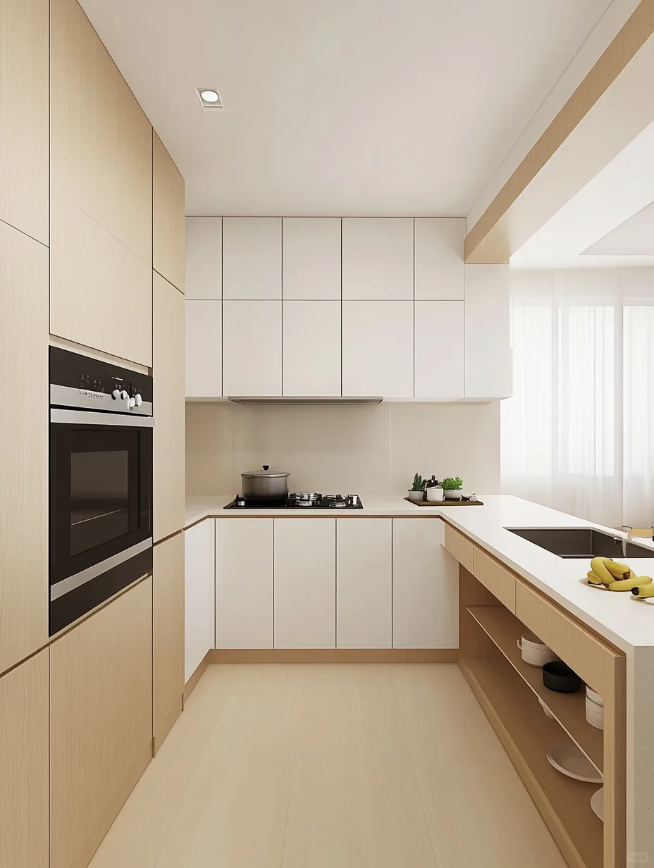 回家一眼惊艳，玄关造景+柜体穿插，巨高级