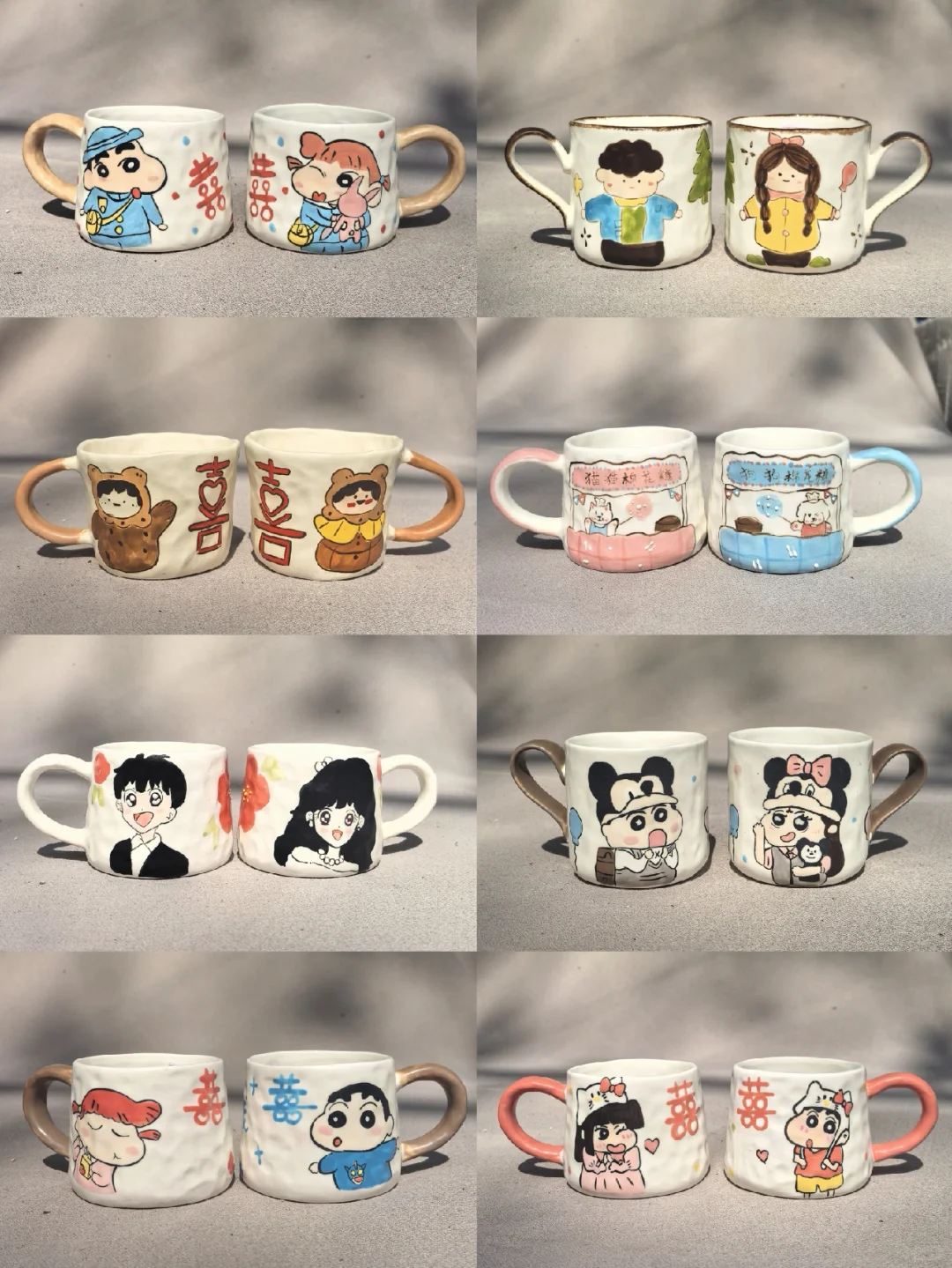 原创的手绘情侣对杯来啦！！！