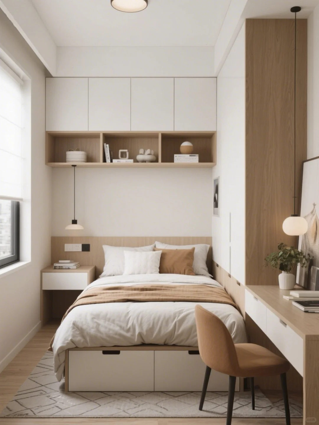 谁说小卧室不能又实用又好看