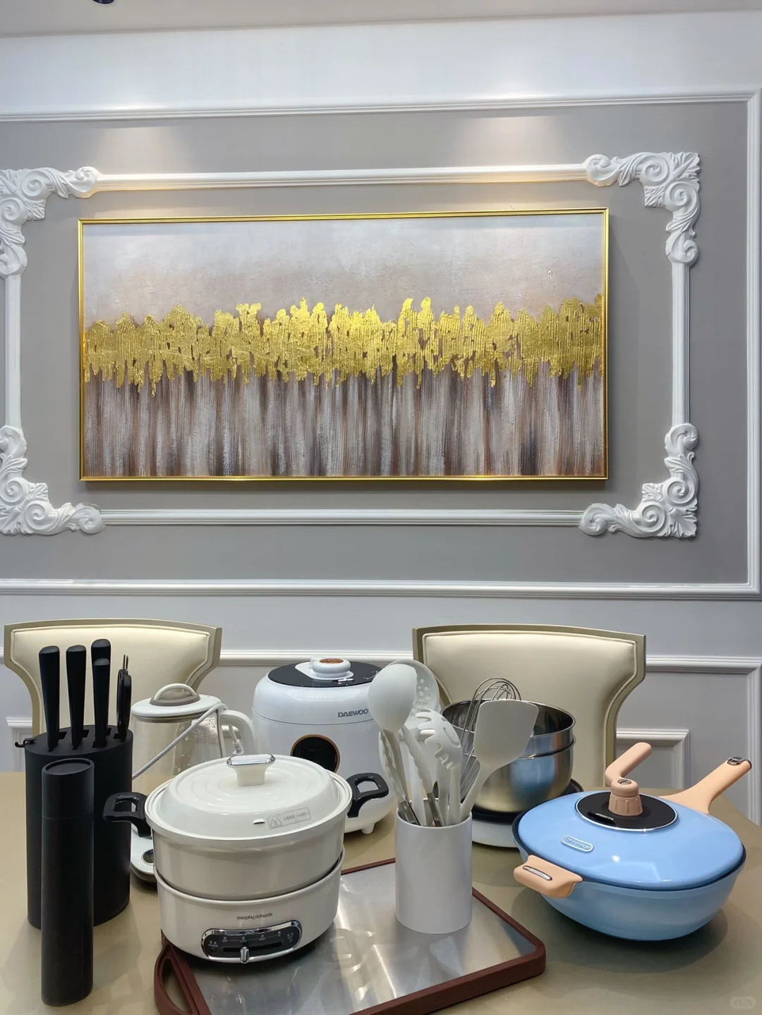 婆婆送的厨房用具到了