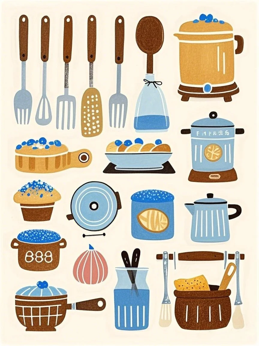Sarah的绘画素材｜No.16 厨具单品～