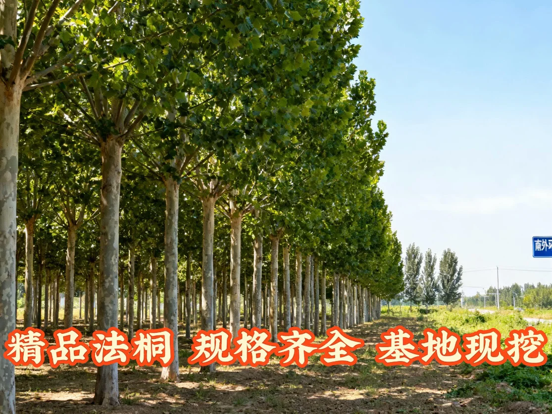 【山东临沂优质法桐代售】景观树3000棵