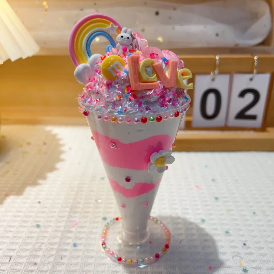 ?DIY奶油胶冰淇淋杯✨超萌手工材料包