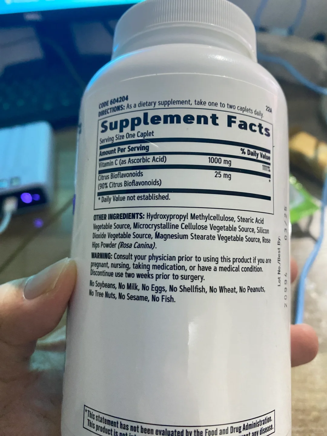 GNC1000毫克缓释维c