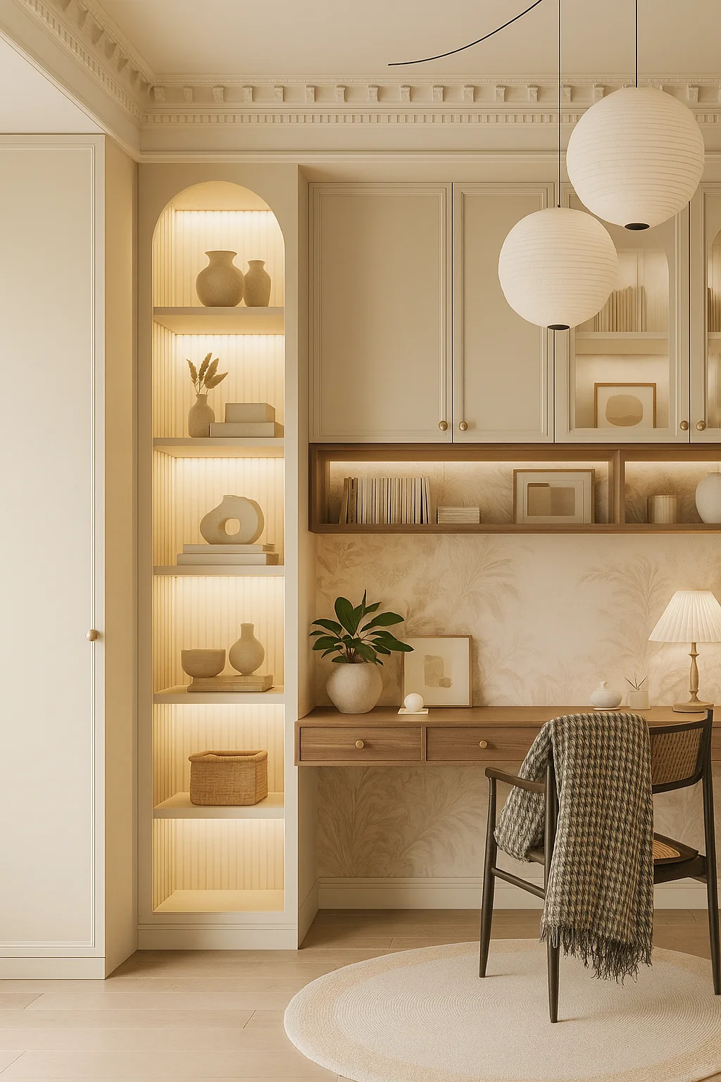 L型双人书房设计?