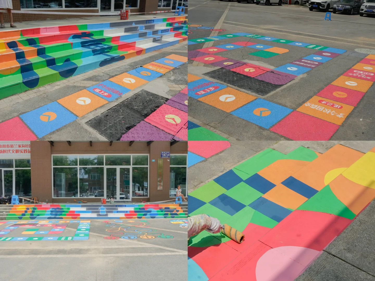 地面游戏彩绘，真的火起来了？?
