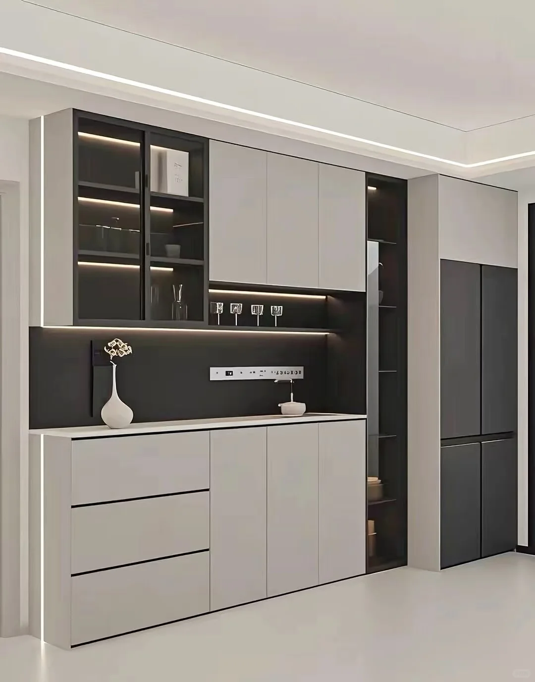 这么好看的餐边柜谁能拒绝呀！顾家全屋定制