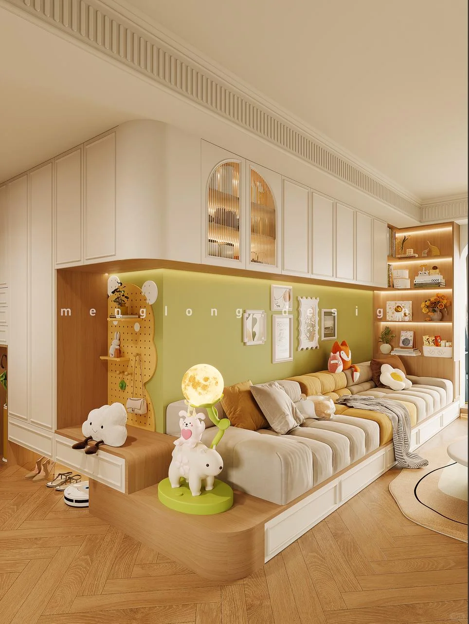 新案|抹茶绿+地台沙发?把“莫奈花园”搬