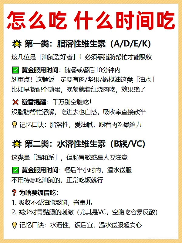 保姆级教你选维生素 吃对是宝，吃错是草！