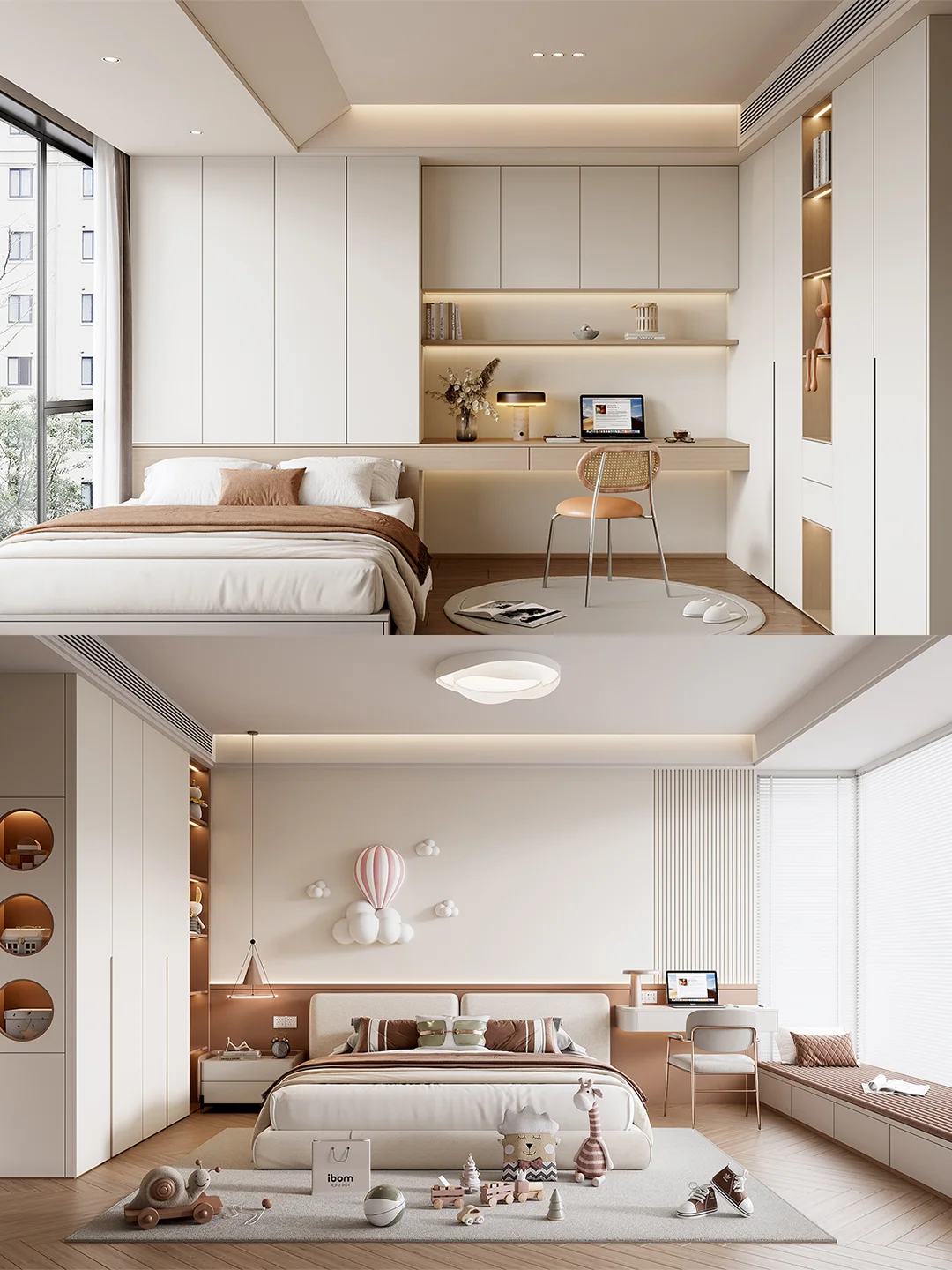 推荐18款色彩温柔、氛围浪漫的女儿房设计。