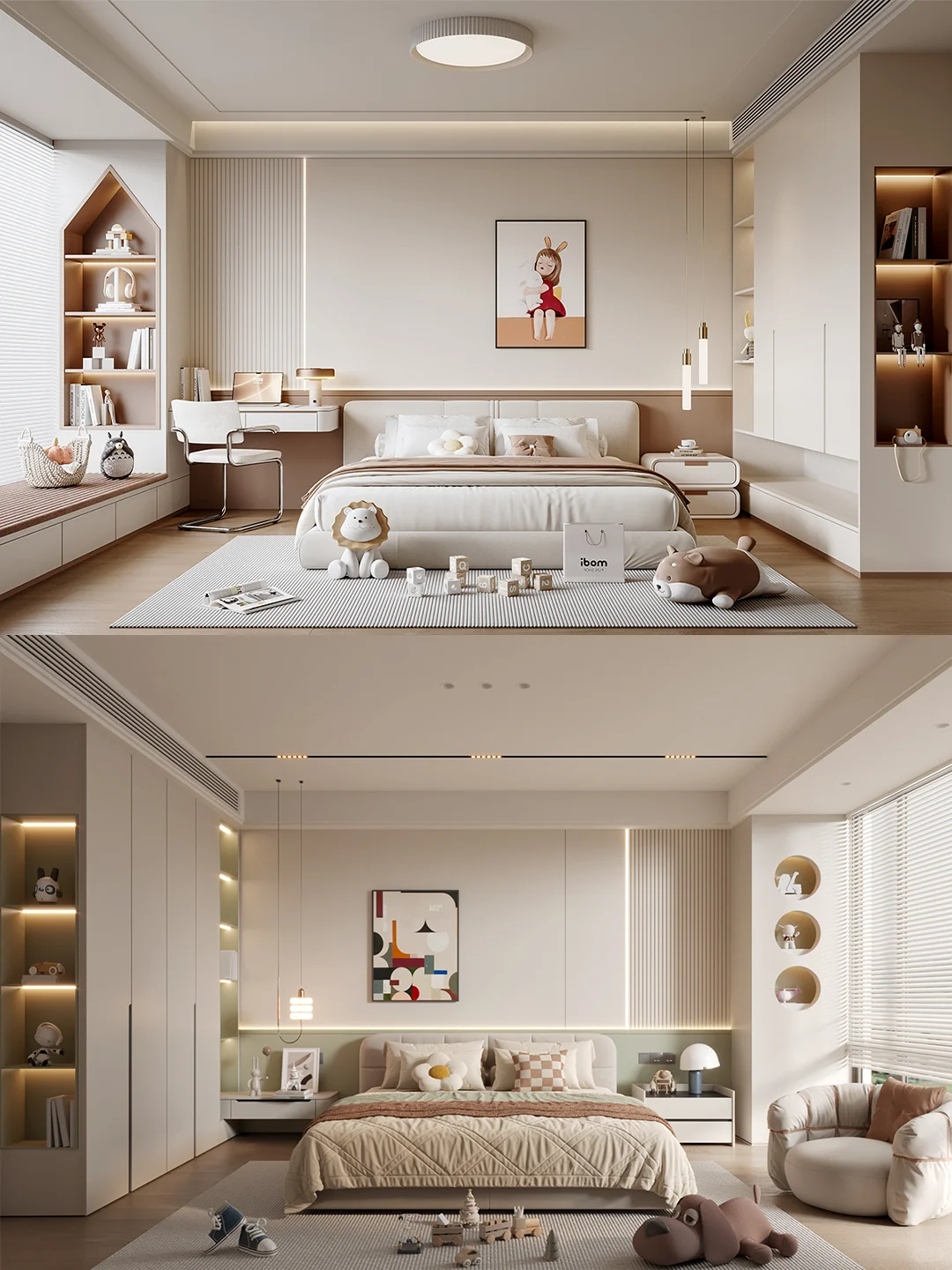 推荐18款色彩温柔、氛围浪漫的女儿房设计。