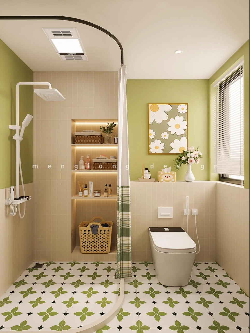 新案|抹茶绿+地台沙发?把“莫奈花园”搬