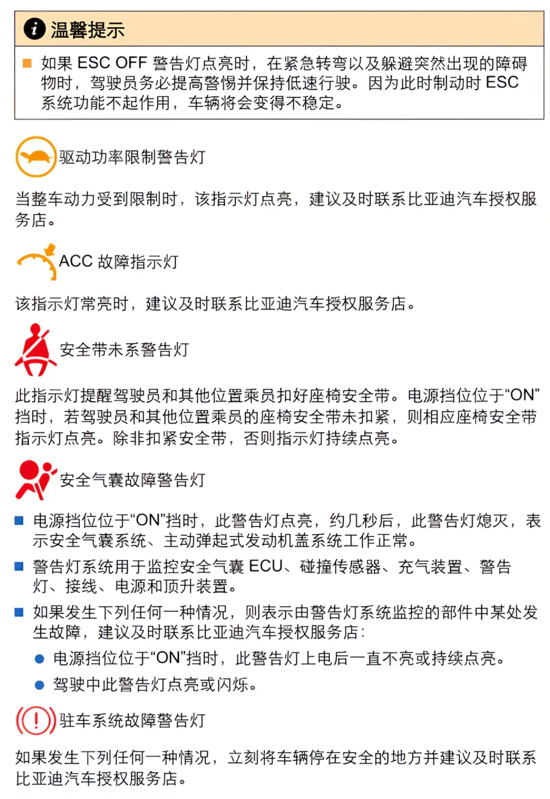 【干货】比亚迪宋PLUS仪表图标大全?