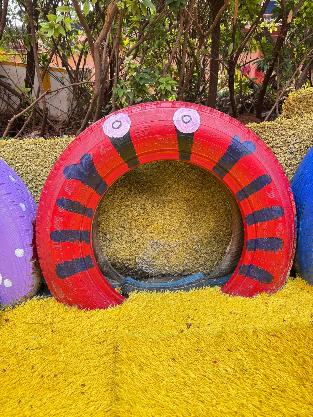 旧轮胎涂鸦✍️