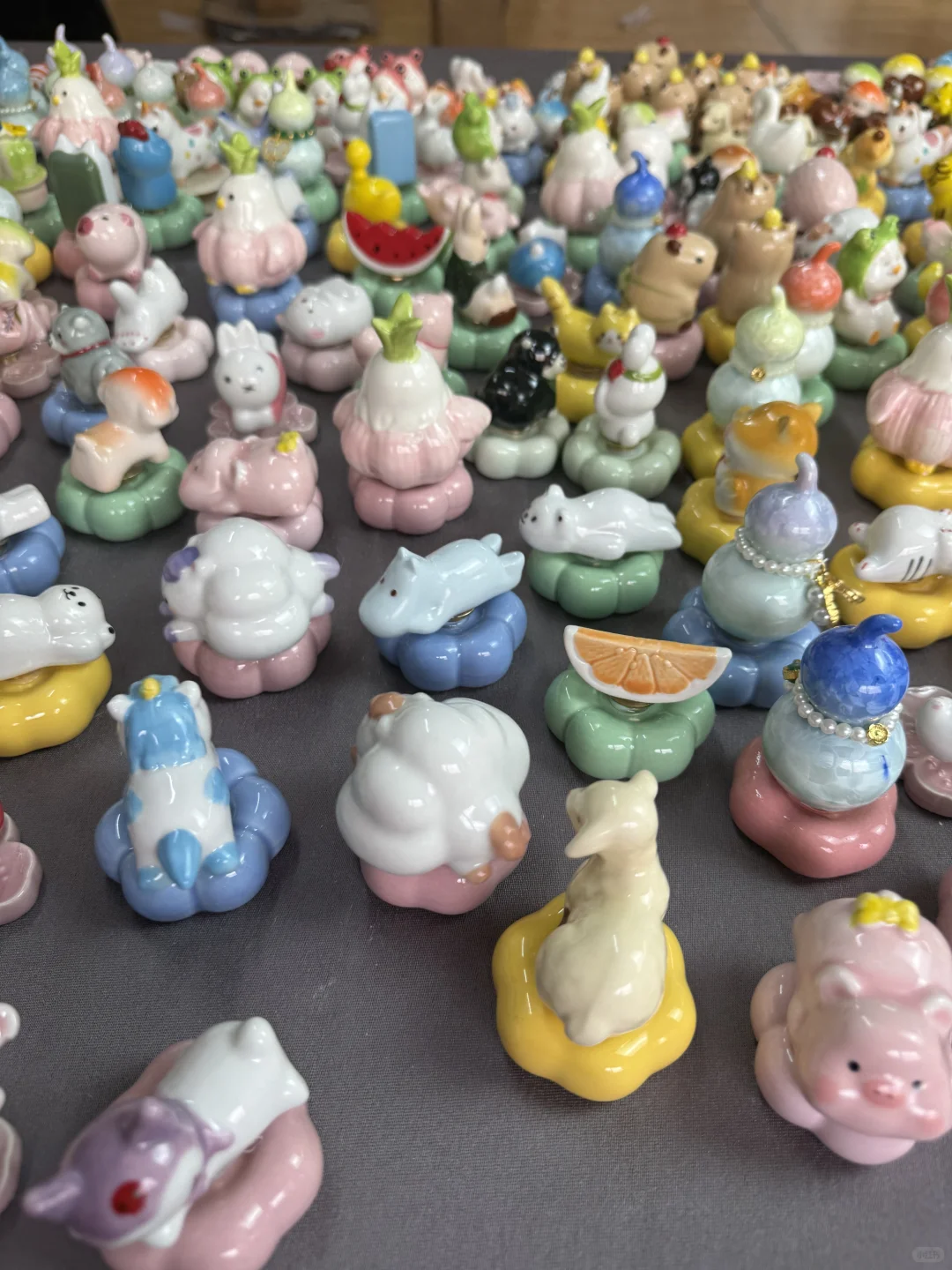 景德镇陶瓷转转陶瓷小动物摆件