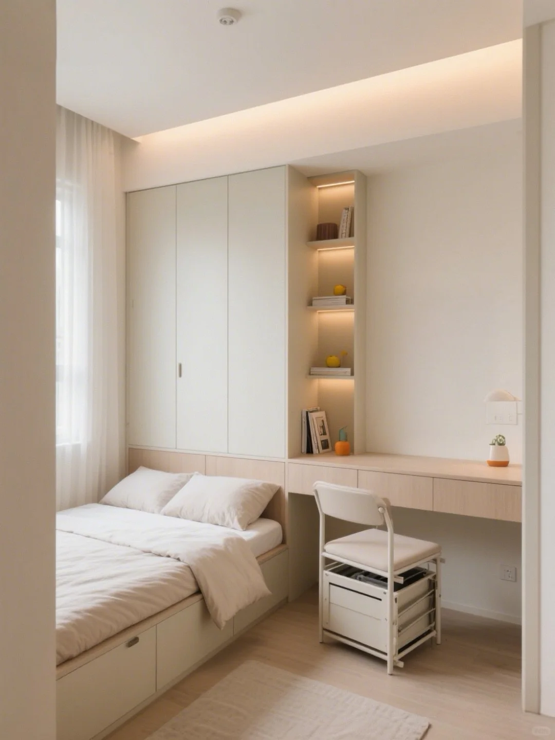 谁说小卧室不能又实用又好看