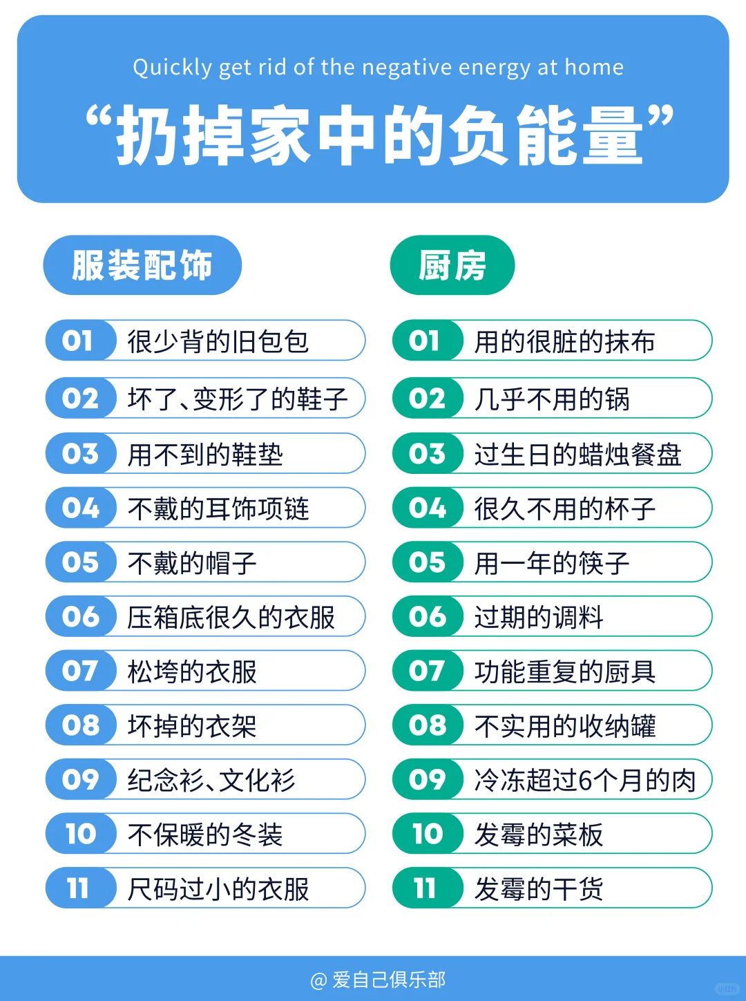 扔扔扔！给家来个负能量大扫除｜断舍离清单