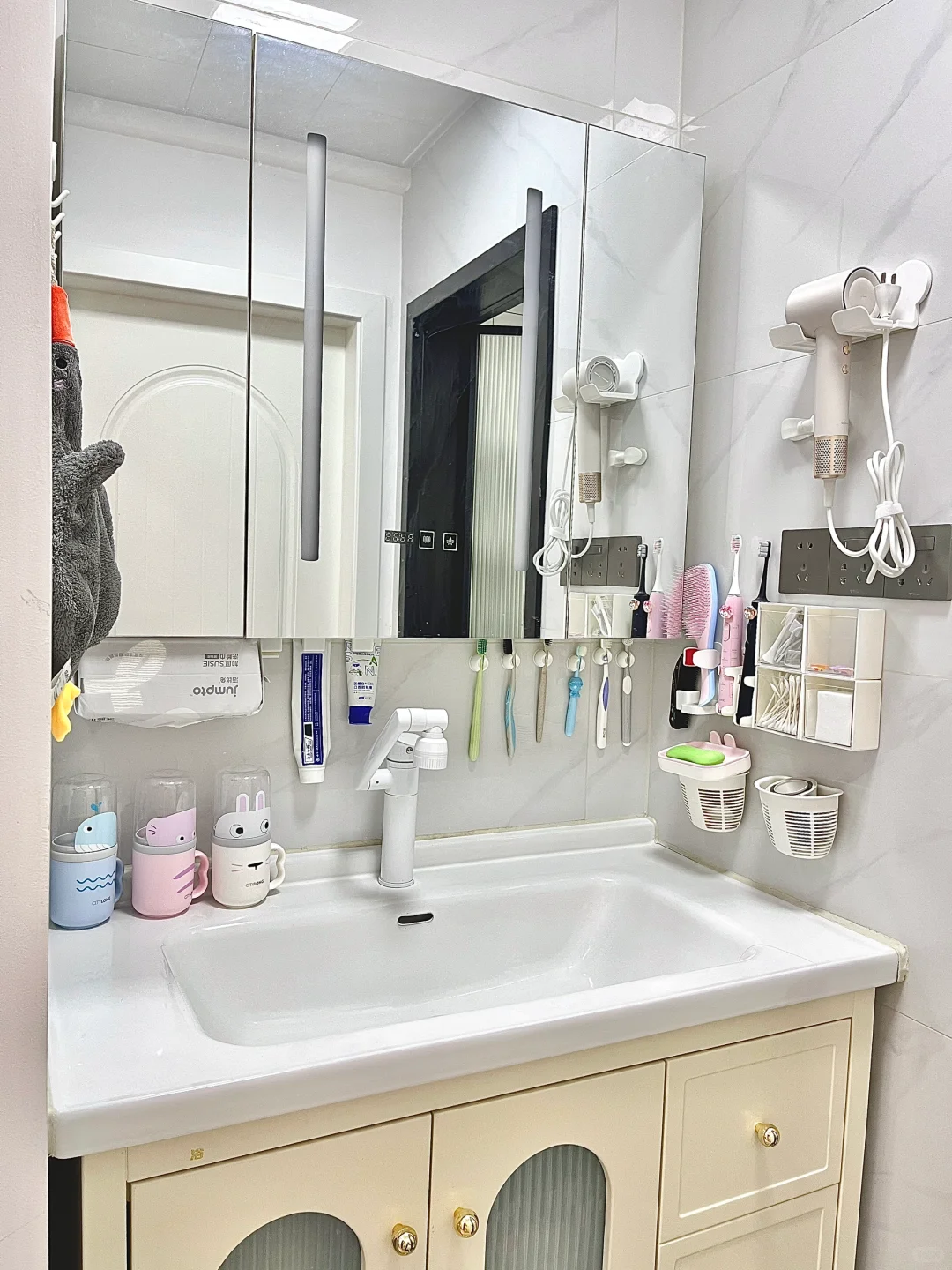 很好抄作业的小户型浴室柜收纳❗️