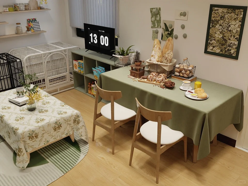 帮粉丝全屋改造小清新风❗