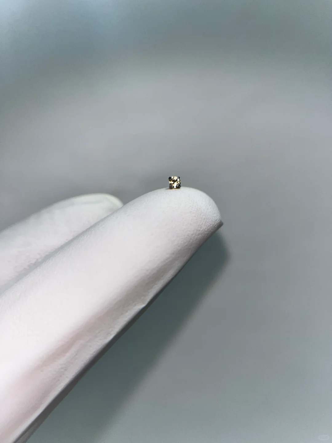 2mm钛合金小鼻嘎｜奢华金锆石耳钉