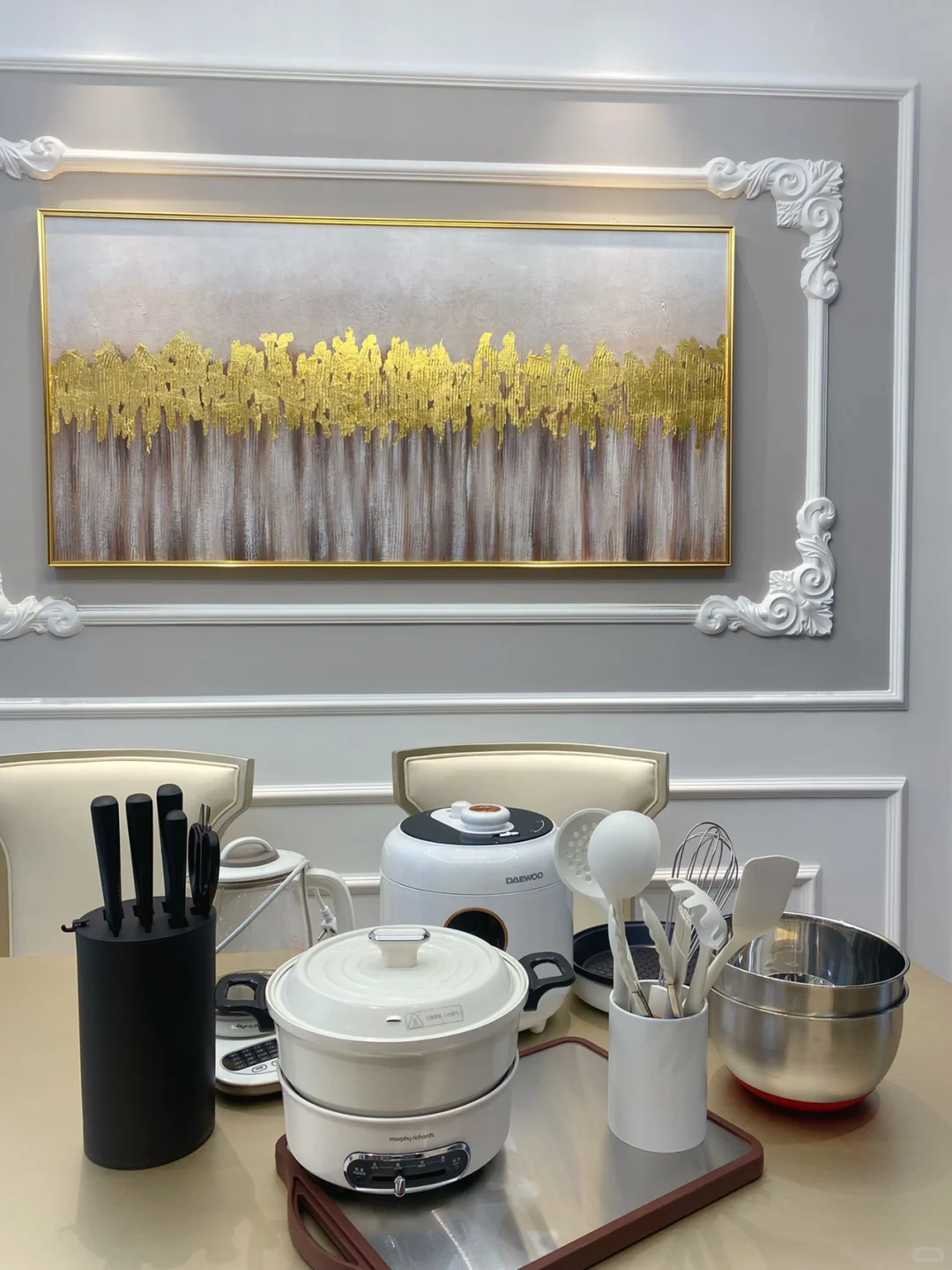 婆婆送的厨房用具到了