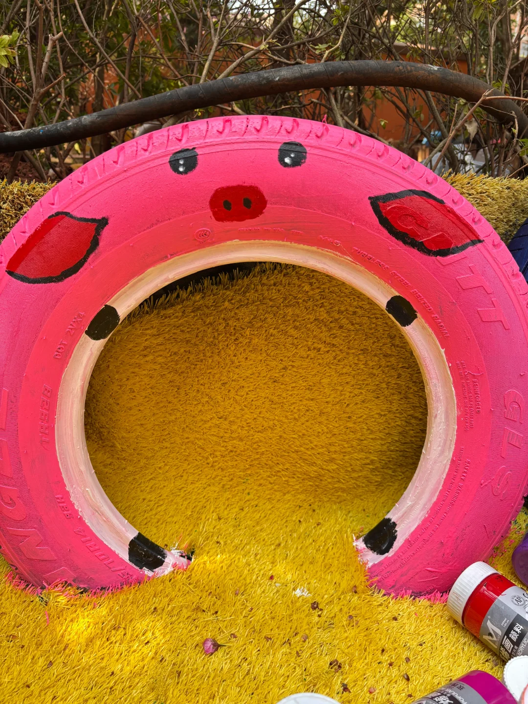 旧轮胎涂鸦✍️