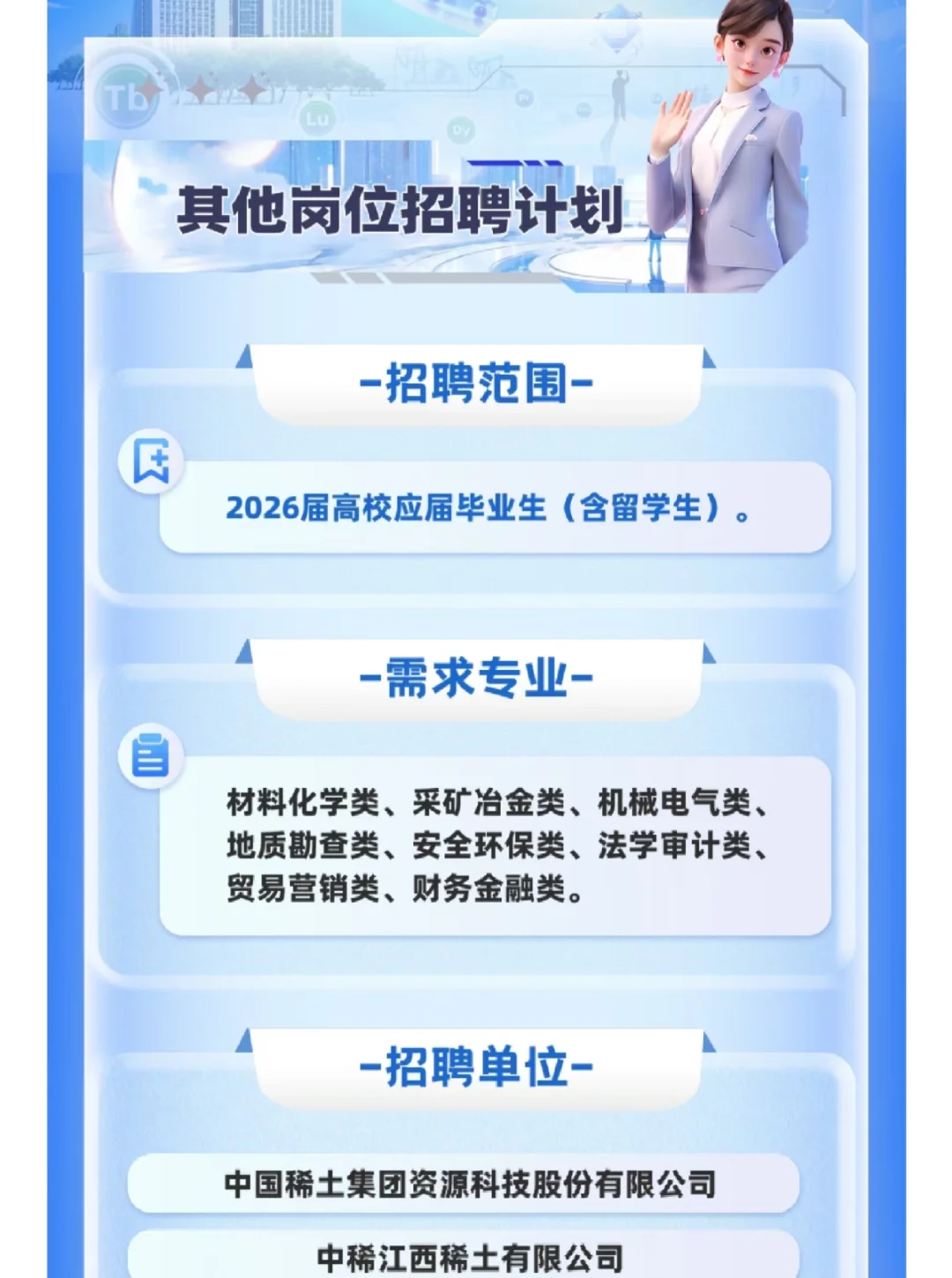 环境专业冲央企!中国稀土集团2026校招