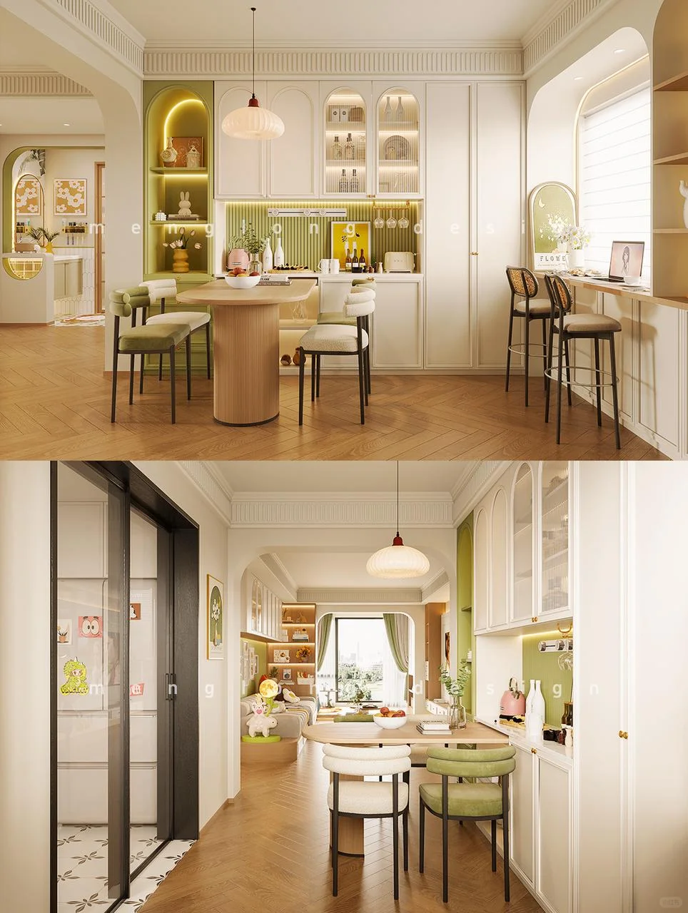 新案|抹茶绿+地台沙发?把“莫奈花园”搬