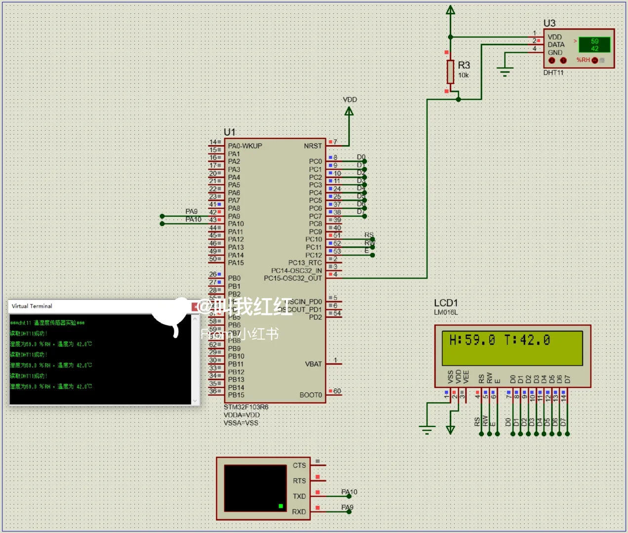 基于STM32温湿度检测—串口显示