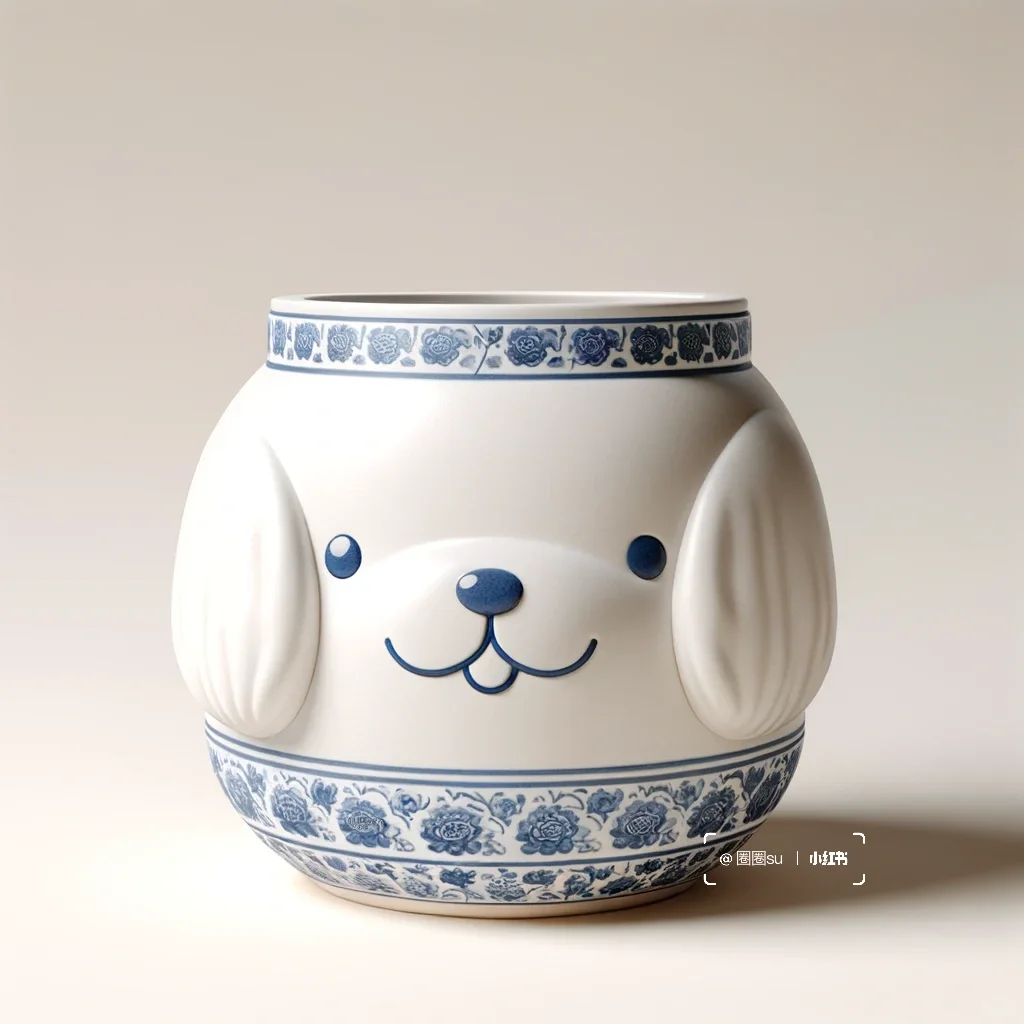 十二缘陶｜青花瓷十二生肖陶瓷罐