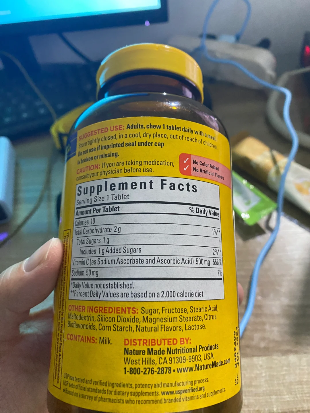 GNC1000毫克缓释维c