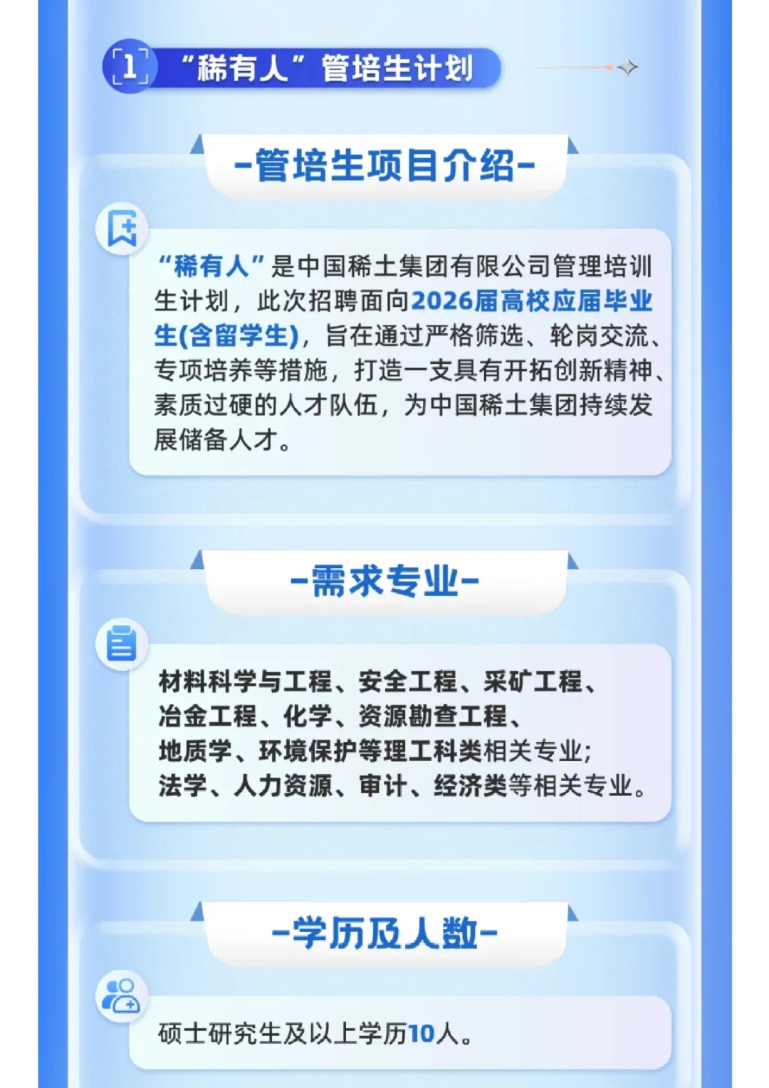 环境专业冲央企!中国稀土集团2026校招