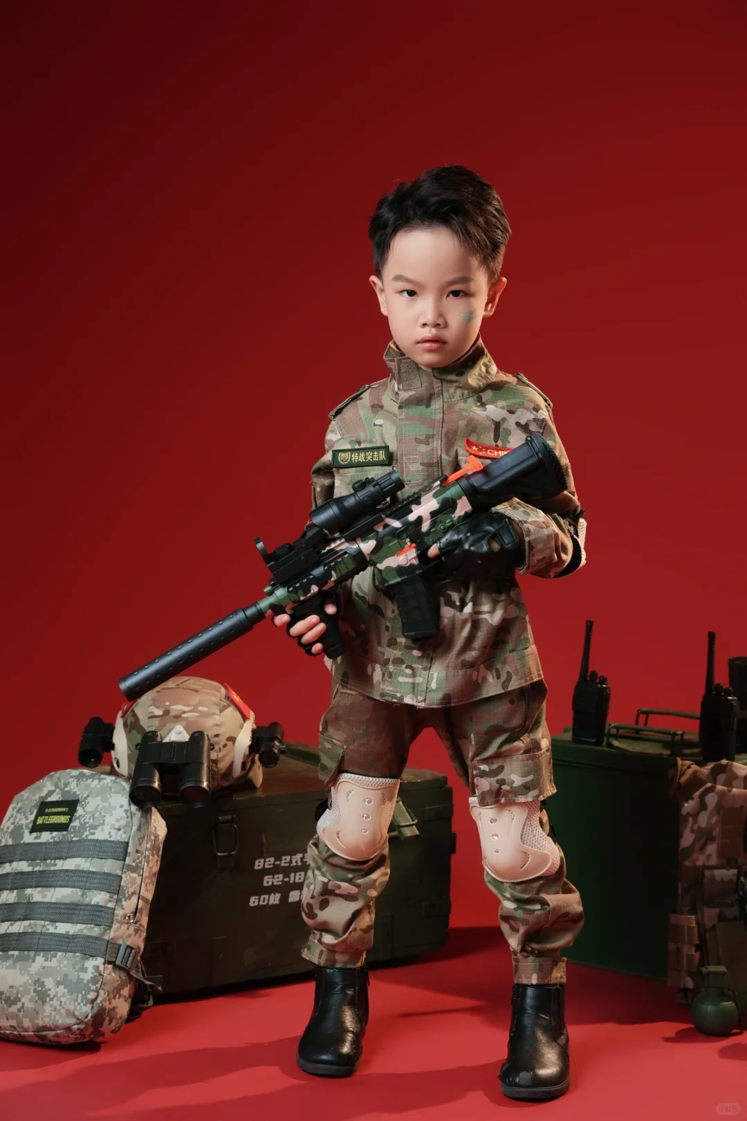 6岁“特种兵”报到！气场这块直接拿捏?