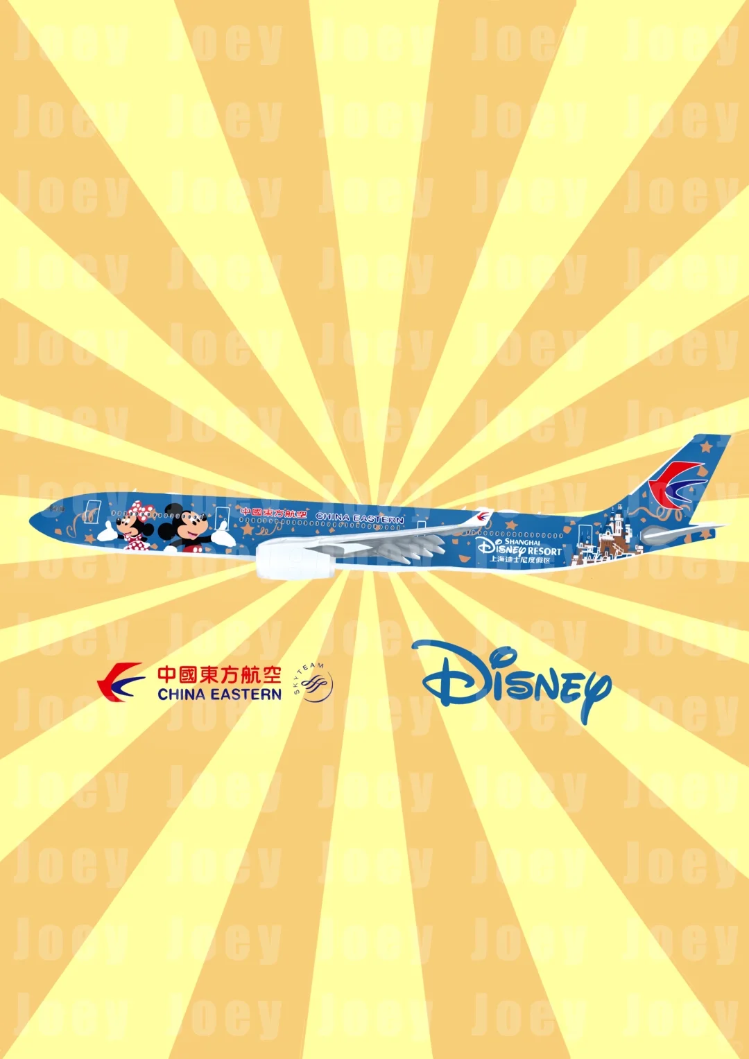 东航的联名涂装没有人会不爱上吧！