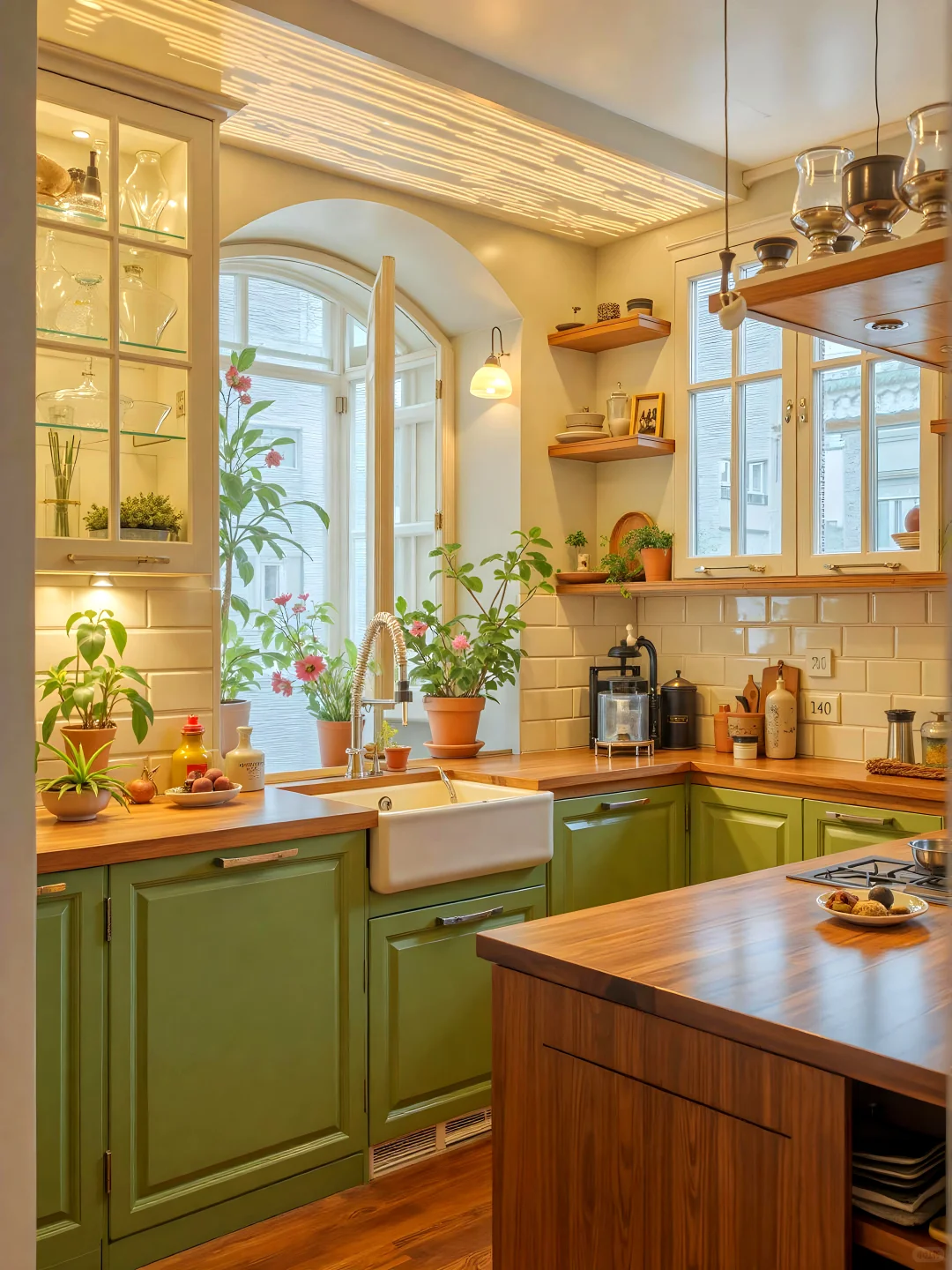 这种小厨房居然有袅袅的烟火气