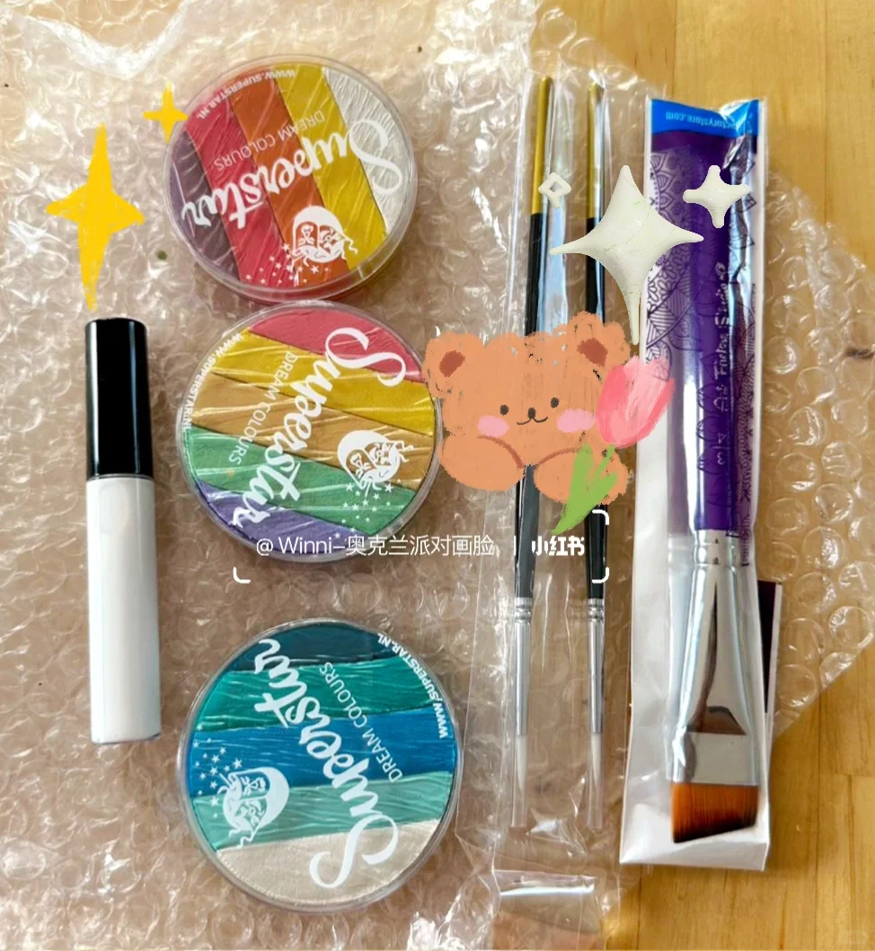 专业face painting工具大公开｜爱画脸的我